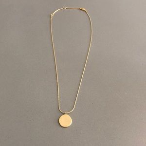 Madewell gold disc necklace